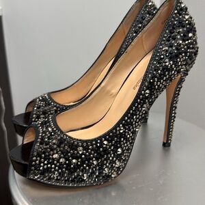 Black & Bling heels